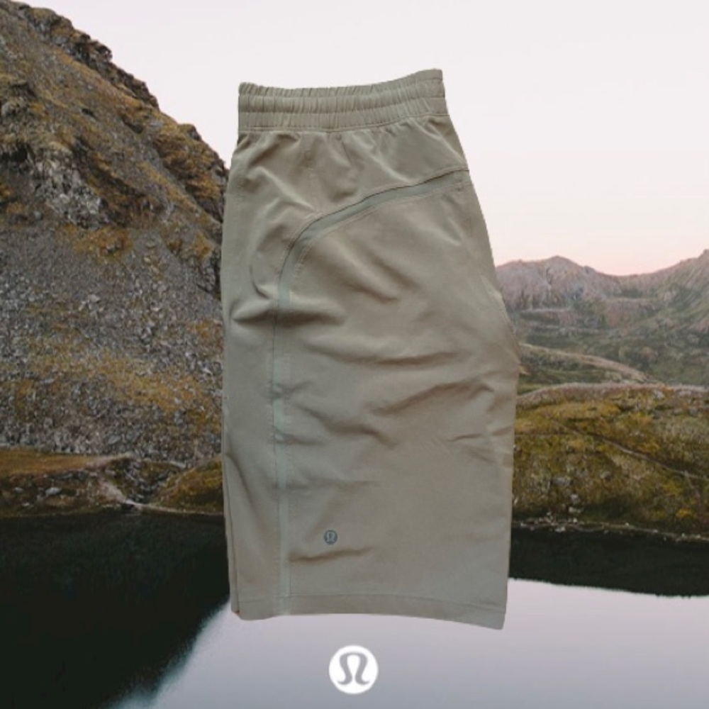 LULULEMON CBND Grey Brown Pace Breaker Shorts 9" Lined Men's Medium